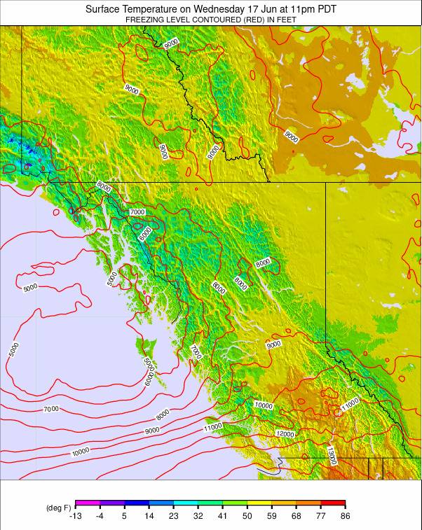 West Canada weather map - click to go back to main thumbnail page