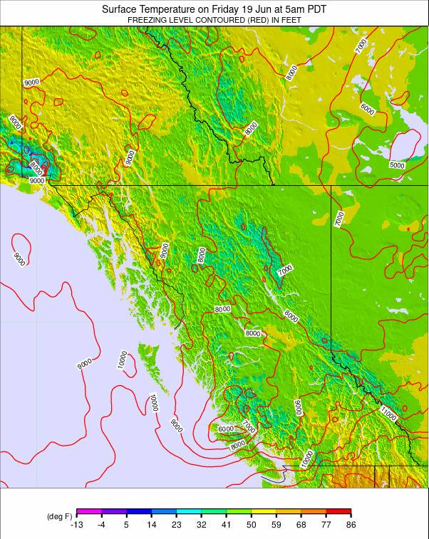 West Canada weather map - click to go back to main thumbnail page