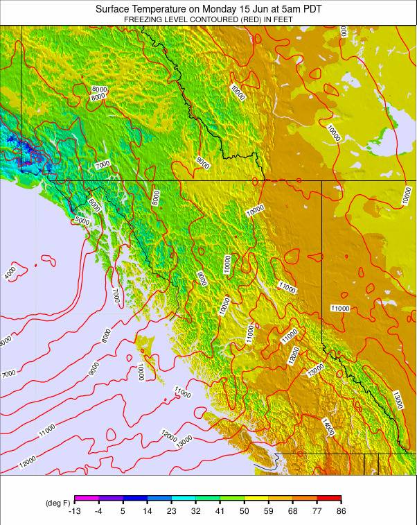 West Canada weather map - click to go back to main thumbnail page