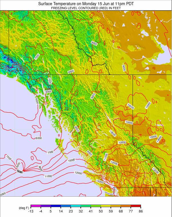 West Canada weather map - click to go back to main thumbnail page