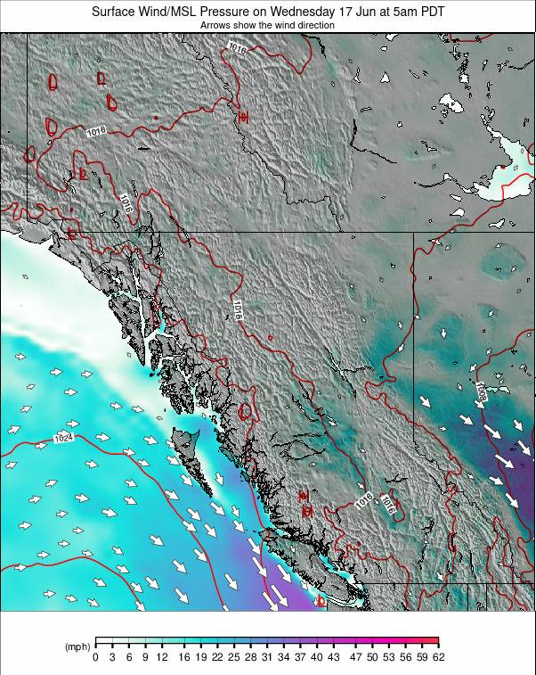 West Canada weather map - click to go back to main thumbnail page