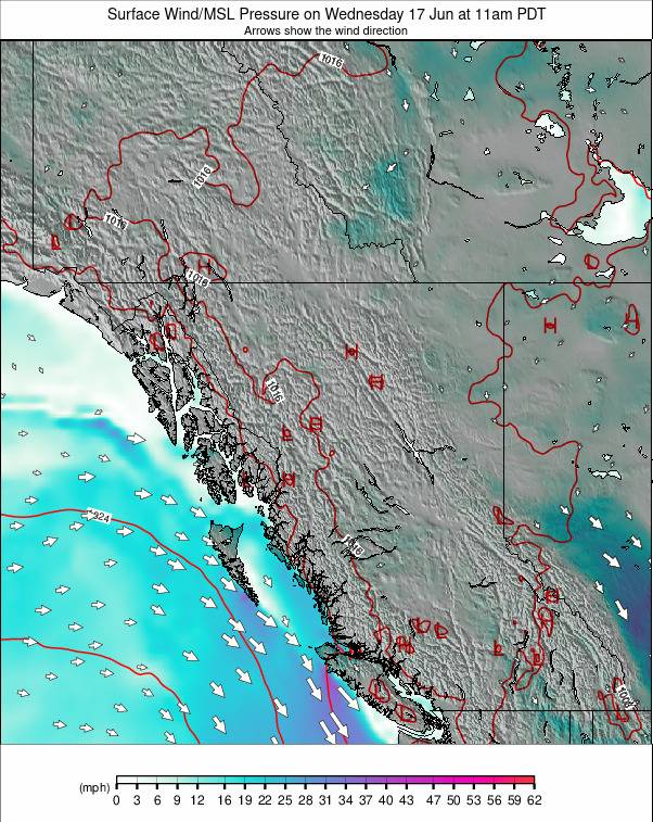 West Canada weather map - click to go back to main thumbnail page