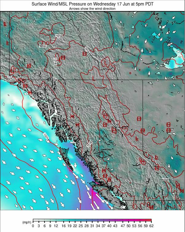 West Canada weather map - click to go back to main thumbnail page