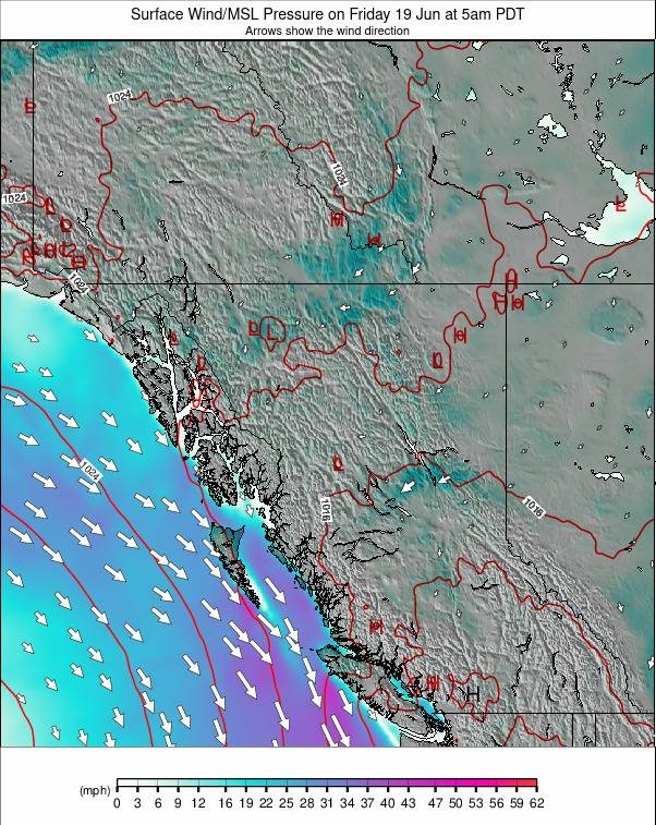 West Canada weather map - click to go back to main thumbnail page
