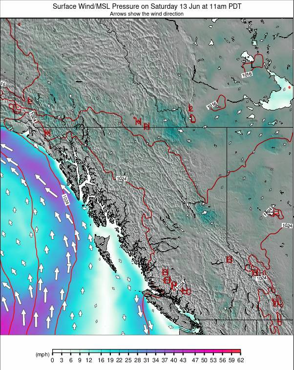 West Canada weather map - click to go back to main thumbnail page