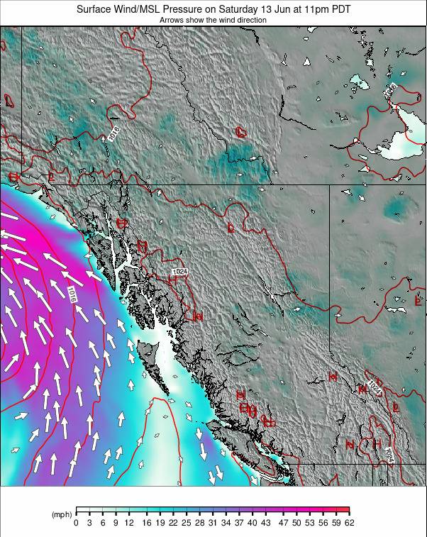 West Canada weather map - click to go back to main thumbnail page