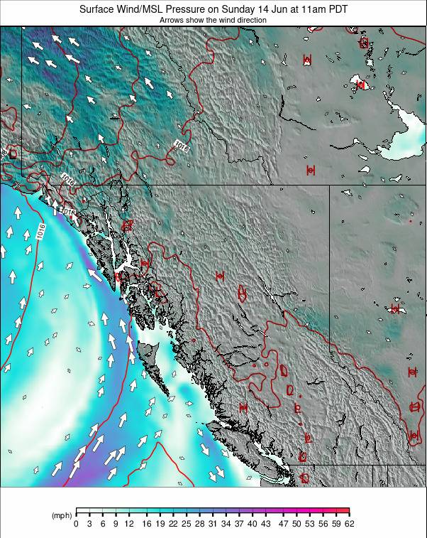 West Canada weather map - click to go back to main thumbnail page