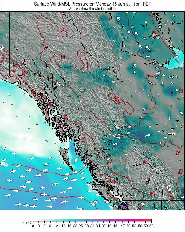 West Canada weather map - click to go back to main thumbnail page