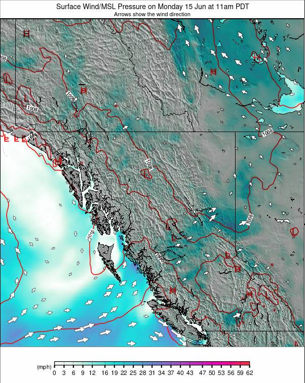 West Canada weather map - click to go back to main thumbnail page