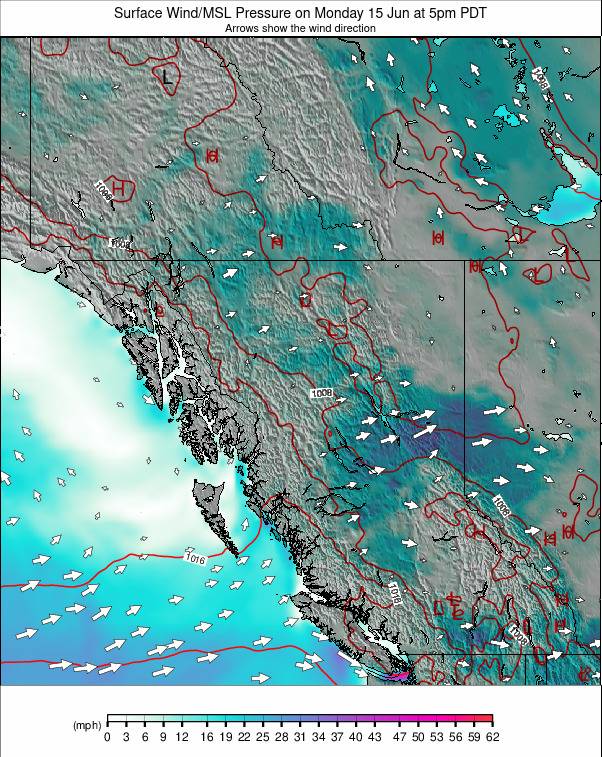 West Canada weather map - click to go back to main thumbnail page