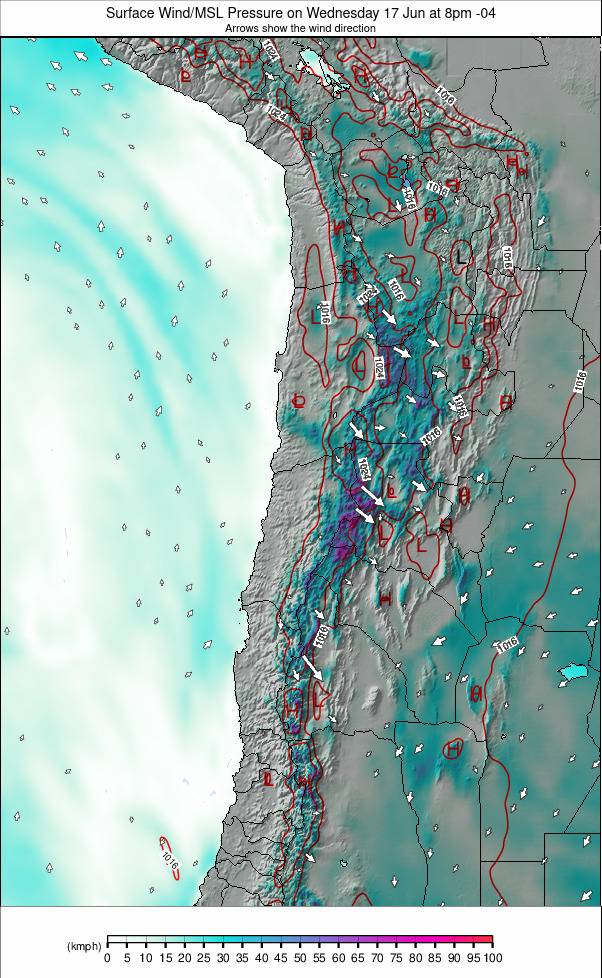 Bolivia weather map - click to go back to main thumbnail page