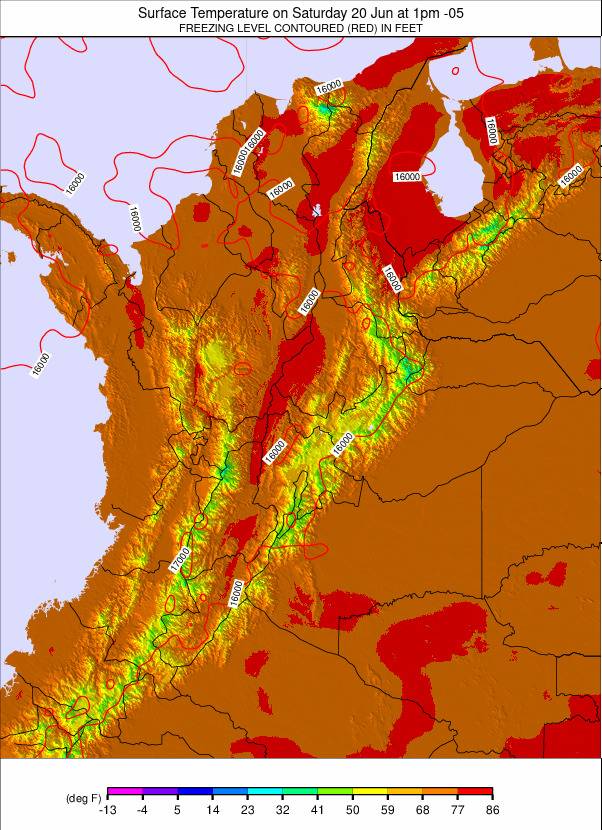 Colombia weather map - click to go back to main thumbnail page