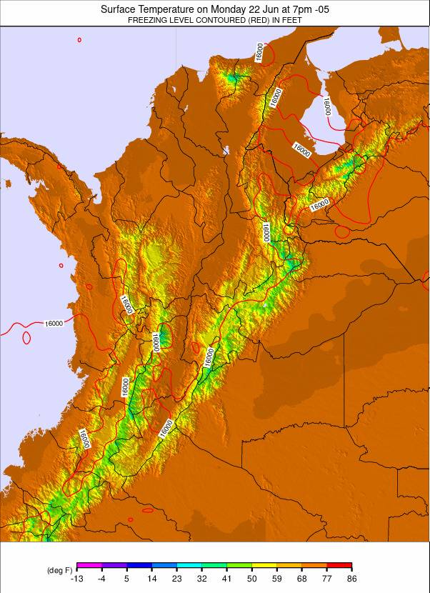 Colombia weather map - click to go back to main thumbnail page