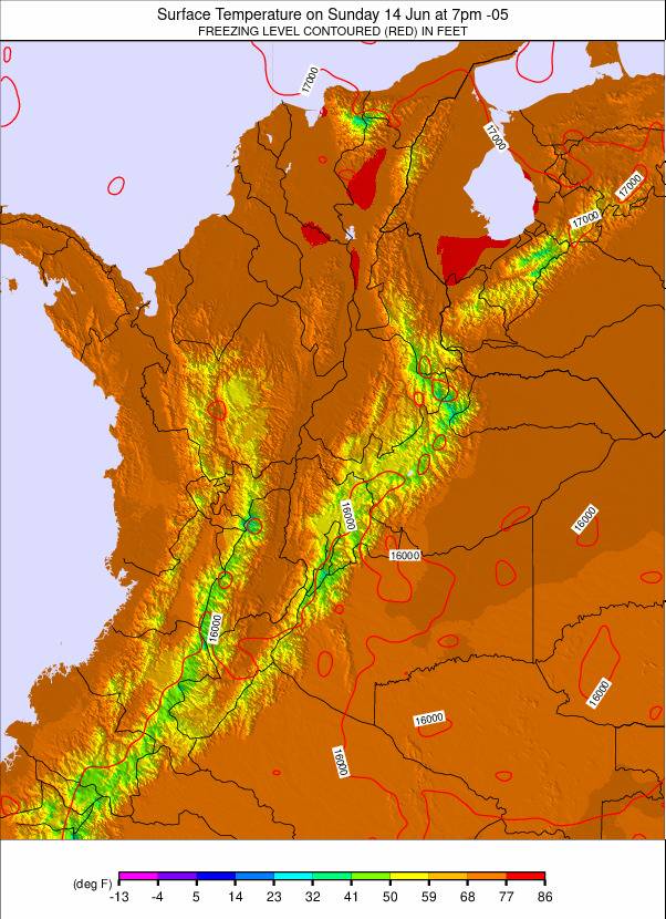 Colombia weather map - click to go back to main thumbnail page
