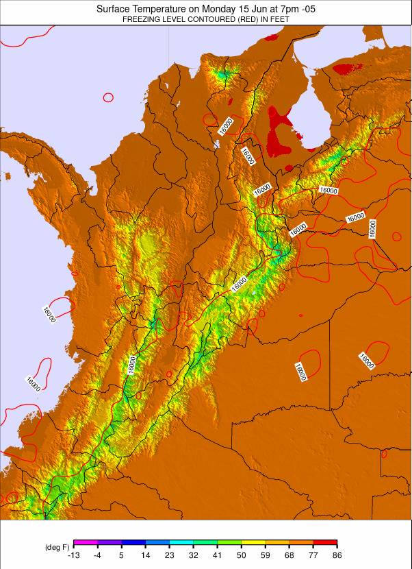 Colombia weather map - click to go back to main thumbnail page