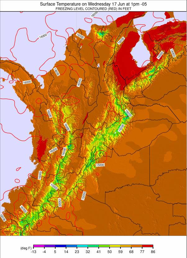 Colombia weather map - click to go back to main thumbnail page