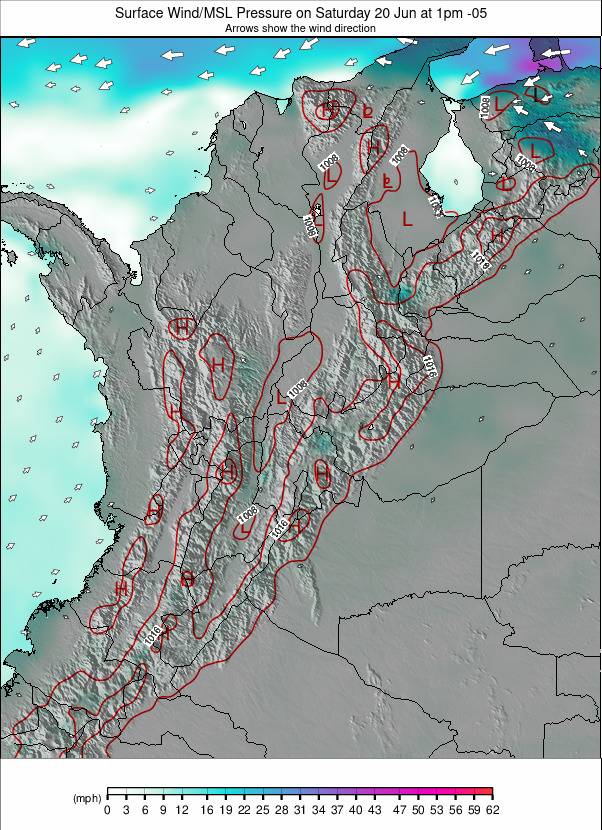Colombia weather map - click to go back to main thumbnail page