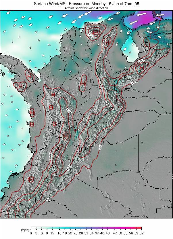 Colombia weather map - click to go back to main thumbnail page