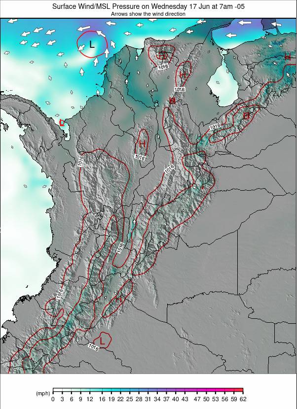 Colombia weather map - click to go back to main thumbnail page