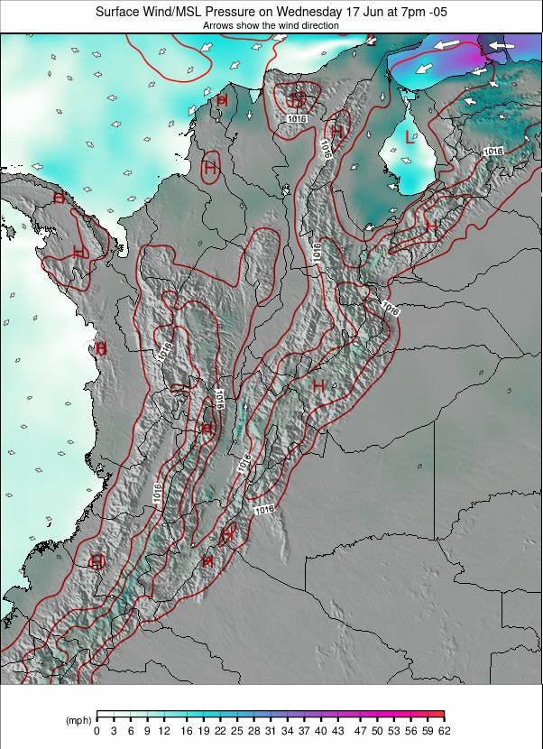 Colombia weather map - click to go back to main thumbnail page