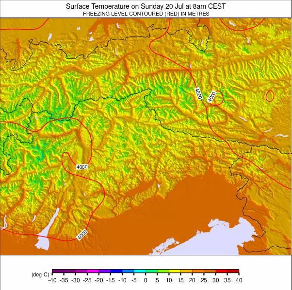 Temperature map