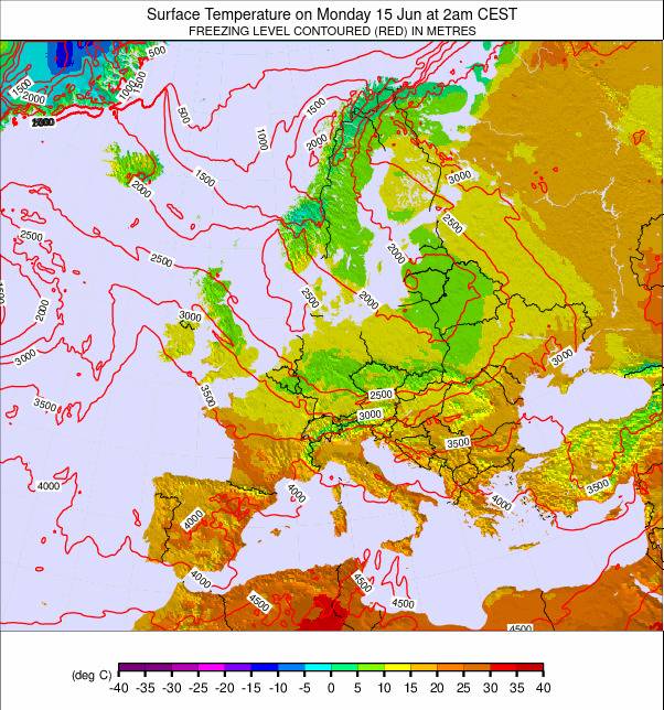 Europe-wide weather map - click to go back to main thumbnail page