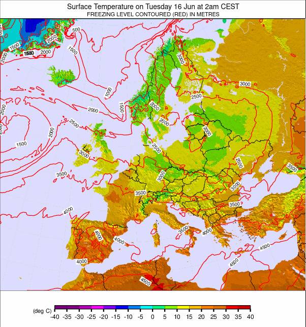 Europe-wide weather map - click to go back to main thumbnail page