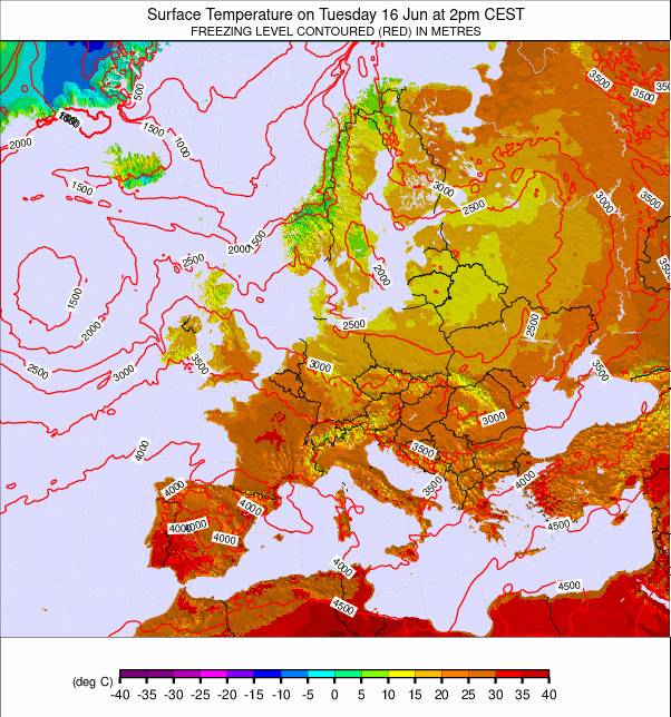 Europe-wide weather map - click to go back to main thumbnail page