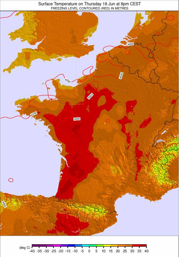 France weather map - click to go back to main thumbnail page