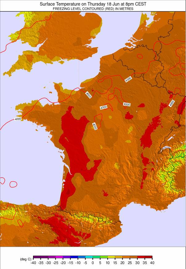 France weather map - click to go back to main thumbnail page