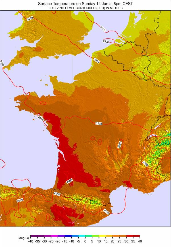 France weather map - click to go back to main thumbnail page
