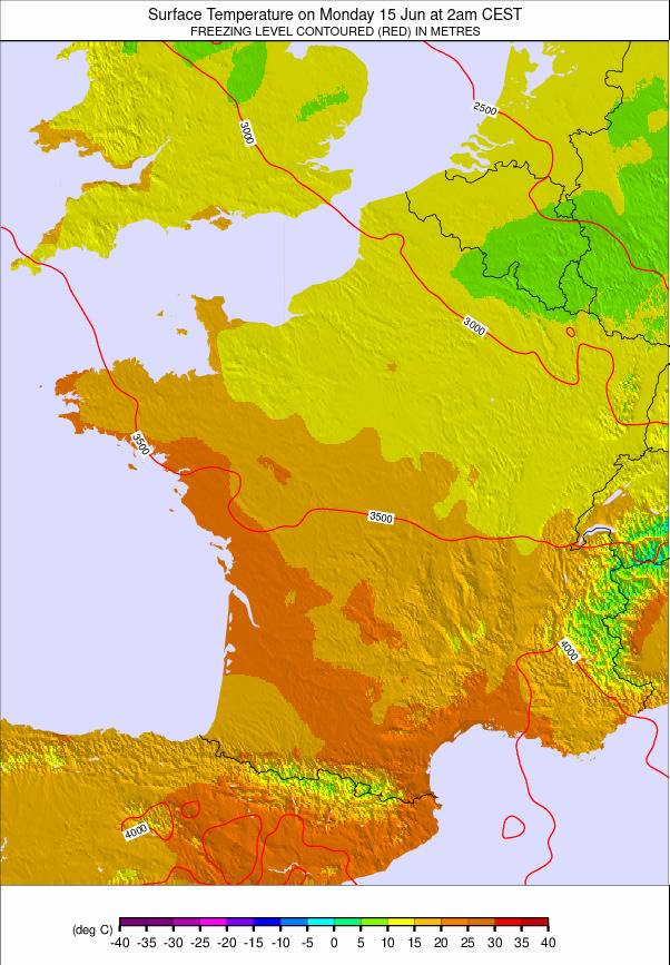 France weather map - click to go back to main thumbnail page