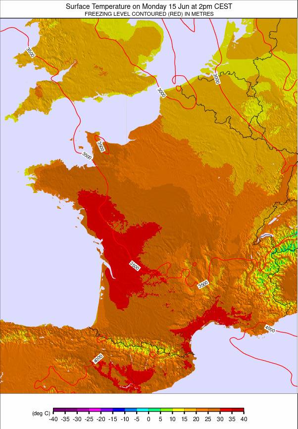 France weather map - click to go back to main thumbnail page