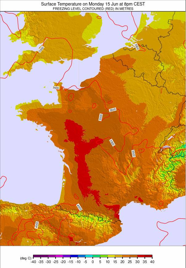France weather map - click to go back to main thumbnail page