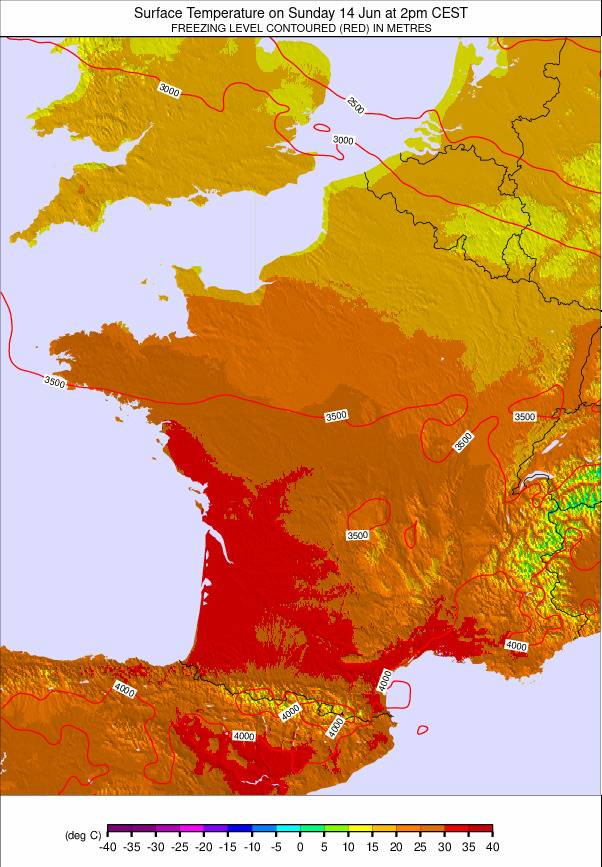 France weather map - click to go back to main thumbnail page