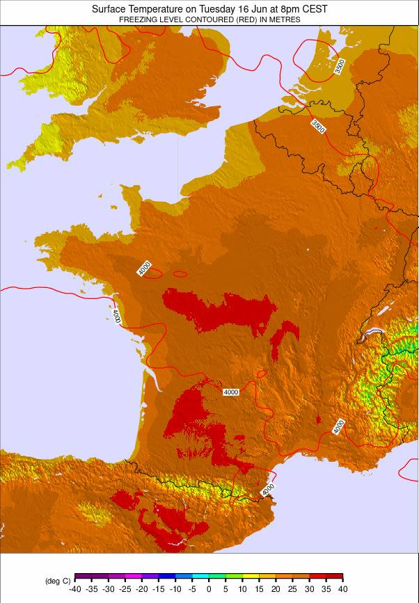 France weather map - click to go back to main thumbnail page