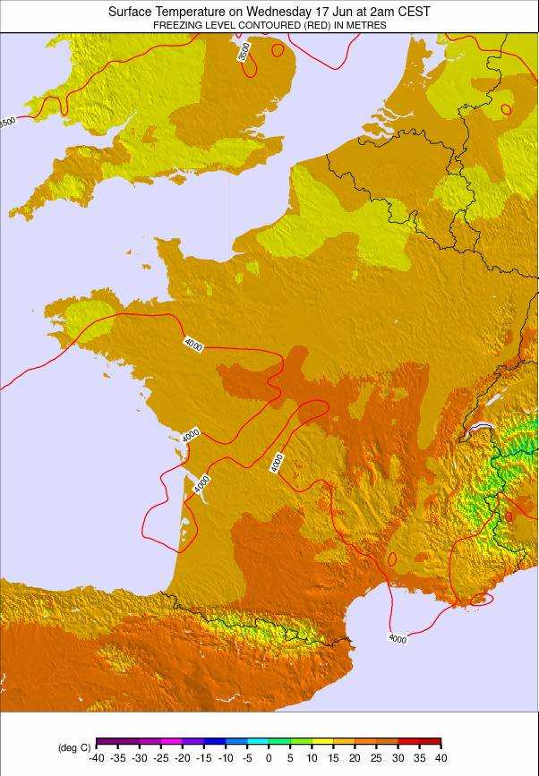 France weather map - click to go back to main thumbnail page