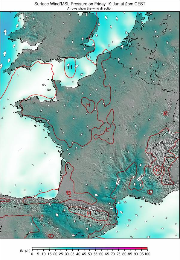 France weather map - click to go back to main thumbnail page