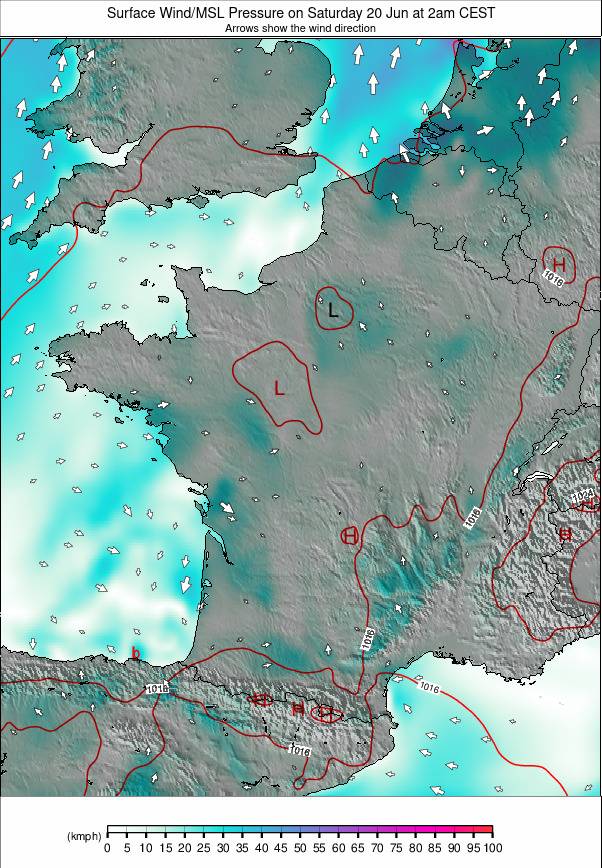 France weather map - click to go back to main thumbnail page