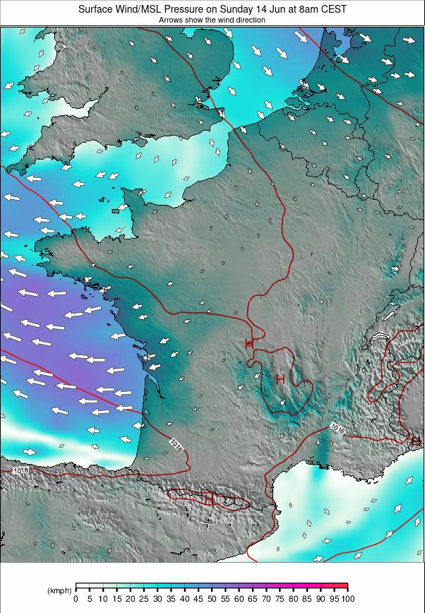 France weather map - click to go back to main thumbnail page