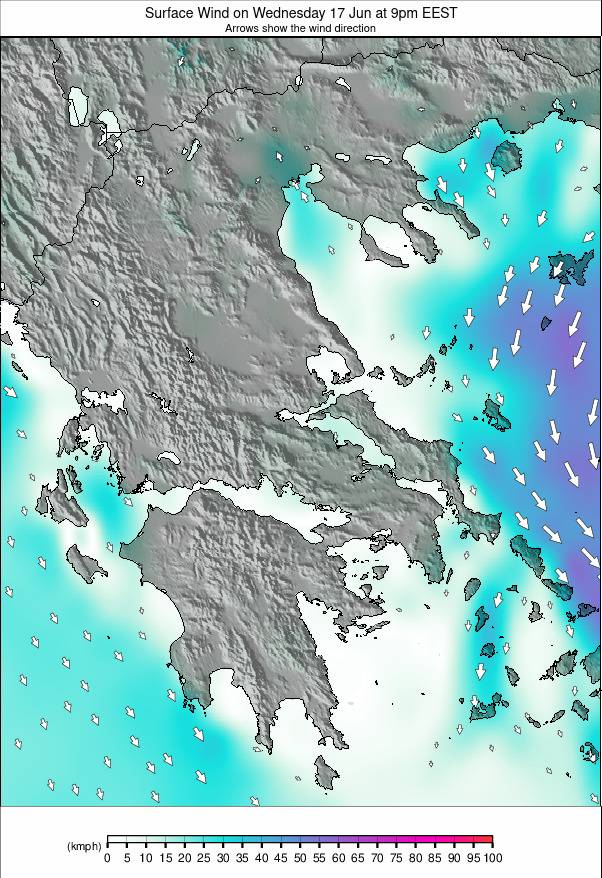 Greece weather map - click to go back to main thumbnail page