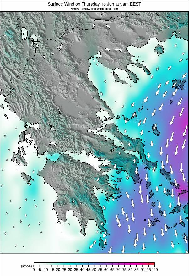 Greece weather map - click to go back to main thumbnail page