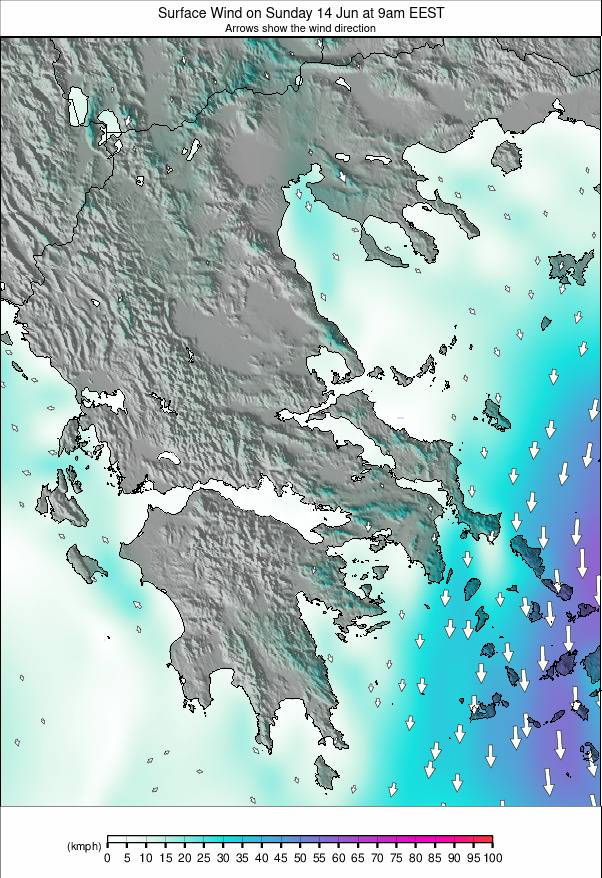 Greece weather map - click to go back to main thumbnail page