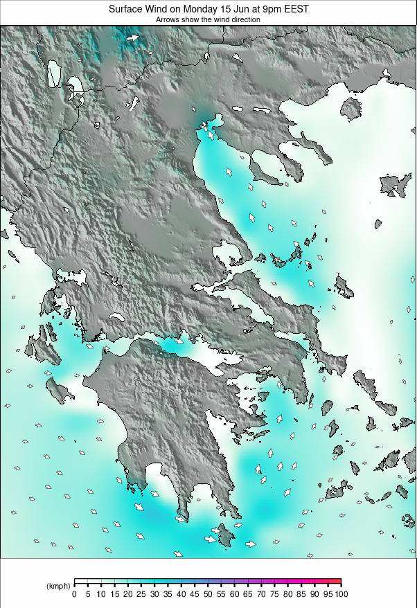 Greece weather map - click to go back to main thumbnail page