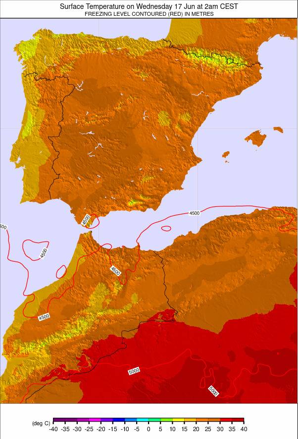 Spain weather map - click to go back to main thumbnail page