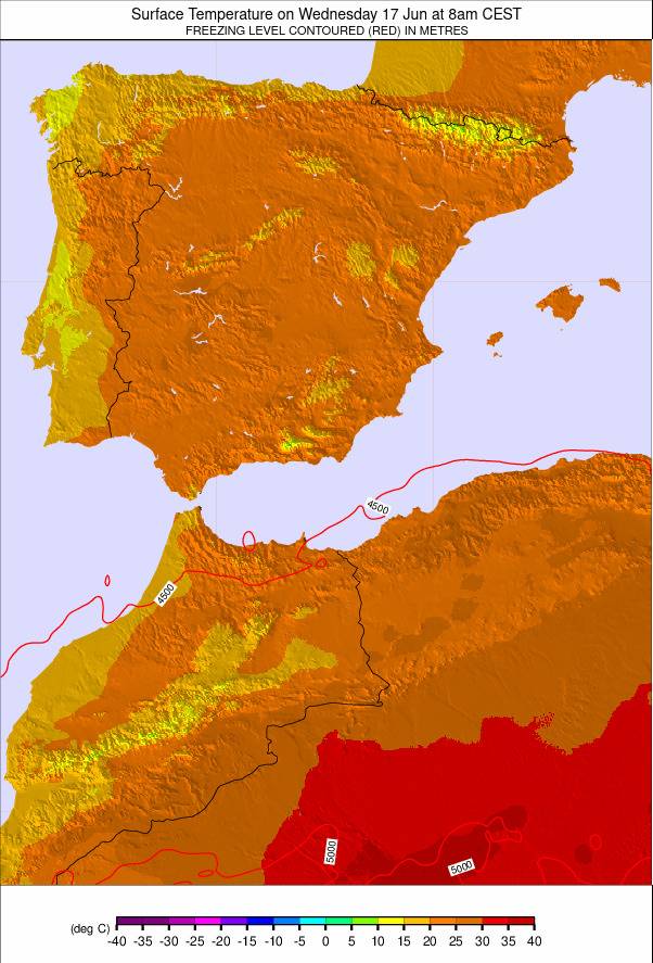 Spain weather map - click to go back to main thumbnail page