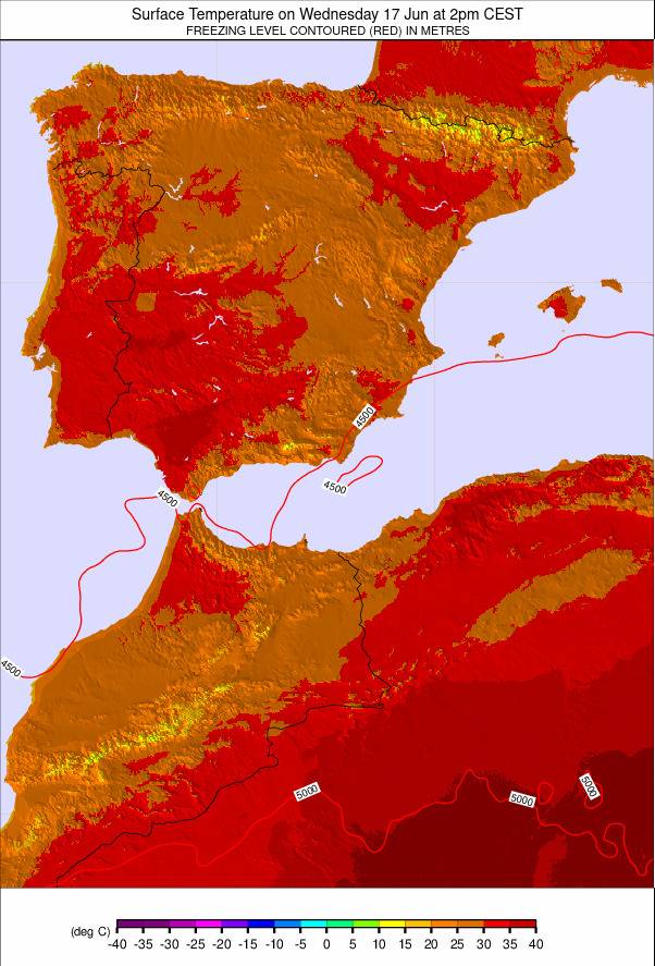 Spain weather map - click to go back to main thumbnail page