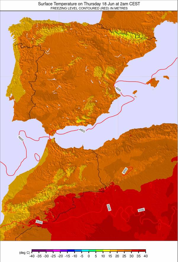 Spain weather map - click to go back to main thumbnail page