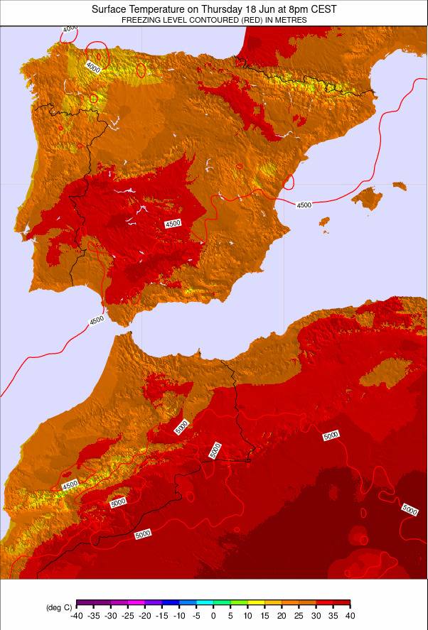 Spain weather map - click to go back to main thumbnail page
