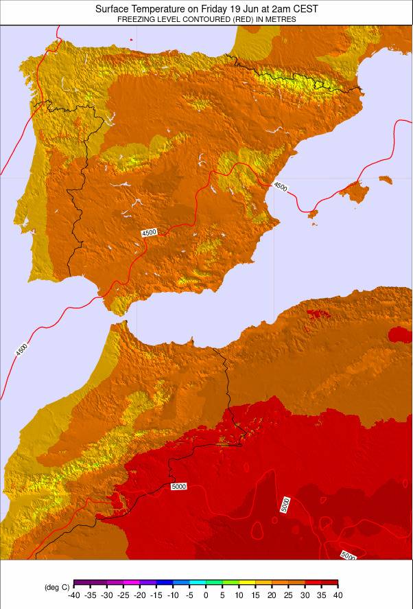 Spain weather map - click to go back to main thumbnail page